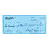 Gary Carter Montreal Expos Signed  Bank Check #9989 BAS