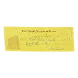 Joe Sewell Cleveland Signed August 5 1960  Bank Check BAS