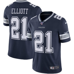 Ezekiel Elliott Dallas Cowboys Blue Nike Game Replica Football Jersey - Sports Integrity