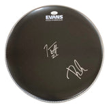 Joe Elliott Phil Collen Def Leppard Signed 15" Black Evans Drum Head JSA ITP - Sports Integrity