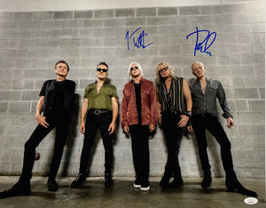 Joe Elliott Phil Collen Signed 16x20 Def Leppard Photo JSA ITP