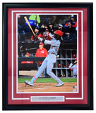 Elly De La Cruz Signed Framed 16x20 Cincinnati Reds Home Run Photo BAS ITP