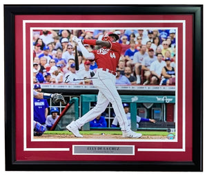 Elly De La Cruz Signed Framed 16x20 Cincinnati Reds Photo BAS ITP - Sports Integrity