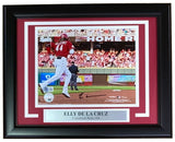 Elly De La Cruz Signed Framed 8x10 Cincinnati Reds Photo BAS ITP