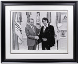 Nixon Elvis The President & the King Framed 16x22 Historical Archive Giclee - Sports Integrity