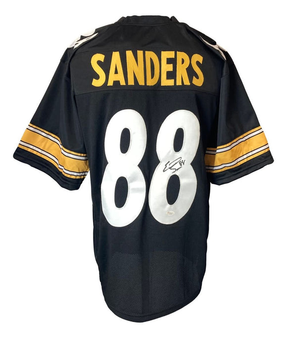 Emmanuel Sanders Pittsburgh Signed Black Football Jersey JSA - Sports Integrity