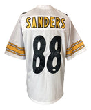 Emmanuel Sanders Pittsburgh Signed White Football Jersey JSA