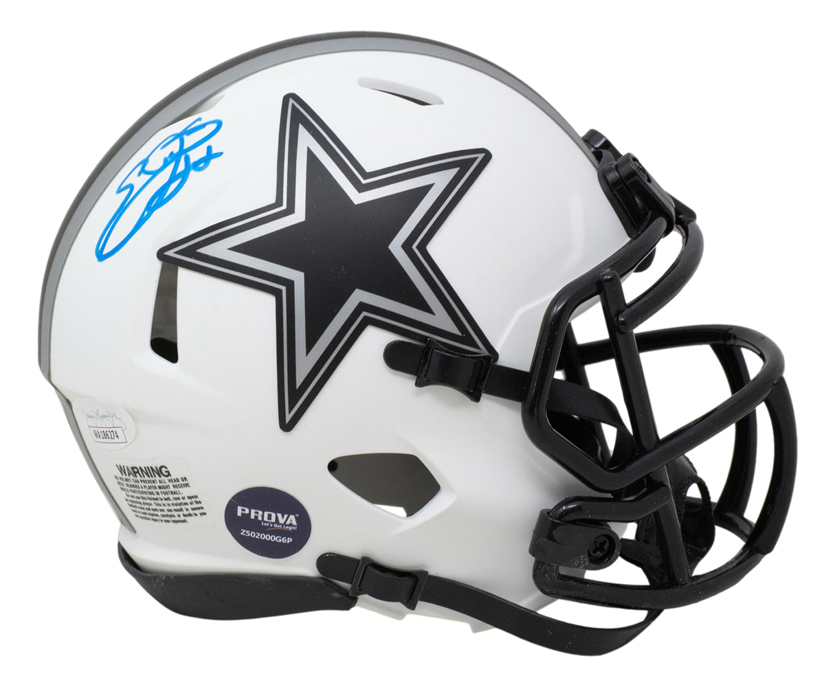 Emmitt Smith Signed Cowboys Mini Speed Lunar Eclipse Helmet