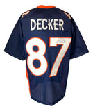 Eric Decker Denver Signed Navy Blue Football Jersey JSA - Sports Integrity