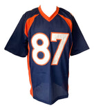 Eric Decker Denver Signed Navy Blue Football Jersey JSA - Sports Integrity