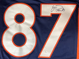 Eric Decker Denver Signed Navy Blue Football Jersey JSA - Sports Integrity