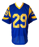 Eric Dickerson Los Angeles Signed Blue Football Jersey HOF 99 JSA - Sports Integrity