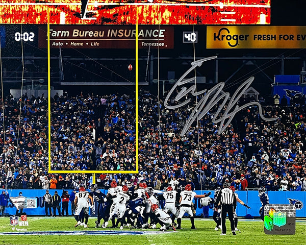 Evan McPherson Signed Cincinnati Bengals 8x10 Winning Kick Photo Fanatics