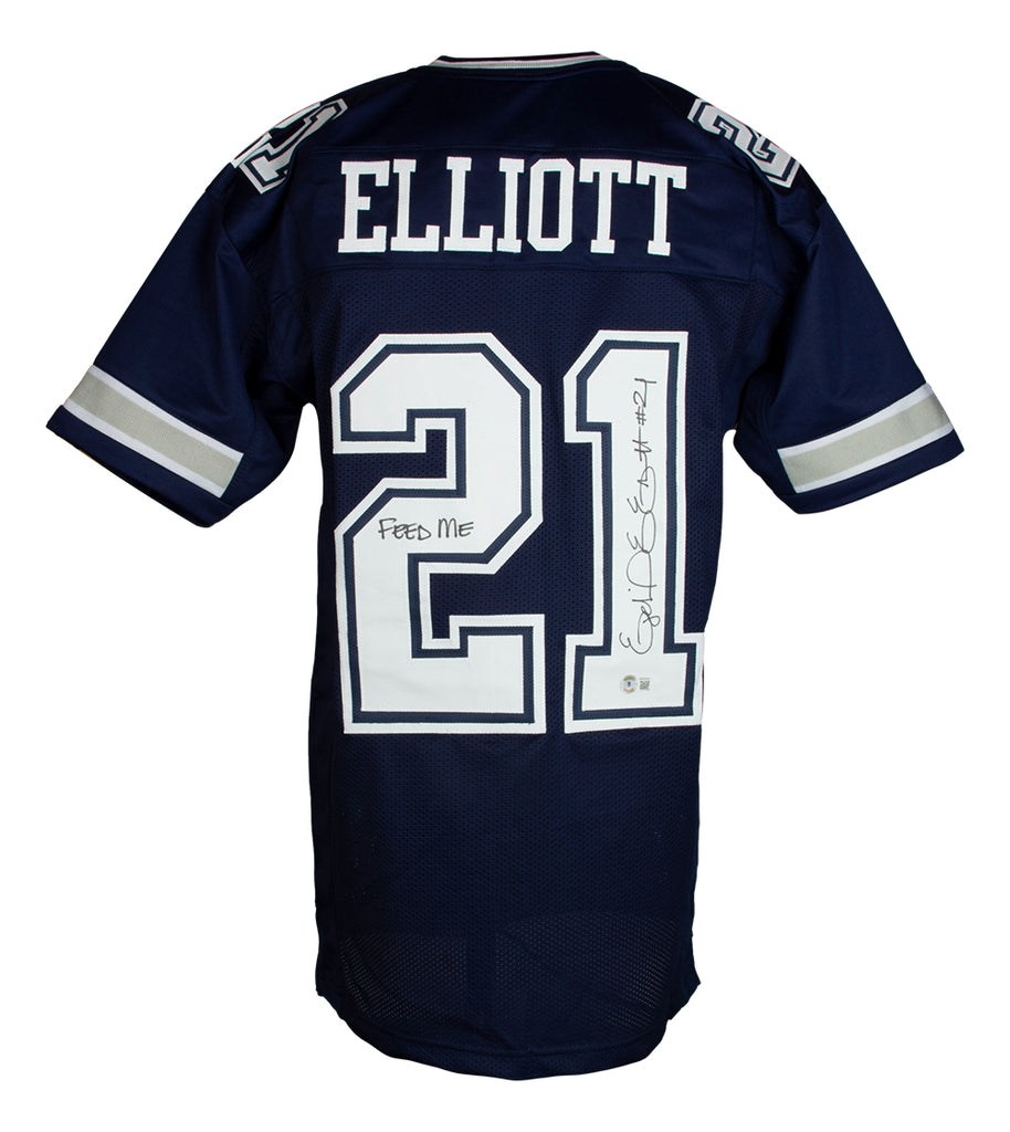 Ezekiel Elliott Signed Autographed Dallas Cowboys Jersey Inscribed