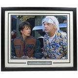 Michael J. Fox Christopher Lloyd Signed Framed 16x20 Future Photo JSA BAS - Sports Integrity