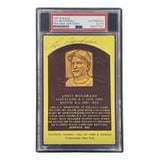 Lou Boudreau Signed 4x6 Cleveland HOF Plaque Card PSA/DNA 85027791 - Sports Integrity