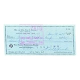 Edd Roush Cincinnati Reds Signed  Bank Check #336 BAS