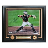 Adley Rutschman Signed Framed 16x20 Baltimore Orioles Throwing Fanatics