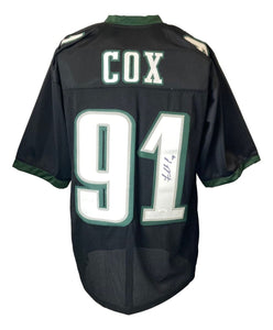 Fletcher Cox Philadelphia Signed Black Football Jersey JSA ITP - Sports Integrity