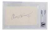 Forrest Gregg Signed Slabbed Green Bay Packers Index Card BAS - Sports Integrity