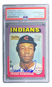 Frank Robinson Signed 2001 Topps #580 Cleveland Trading Card PSA/DNA - Sports Integrity