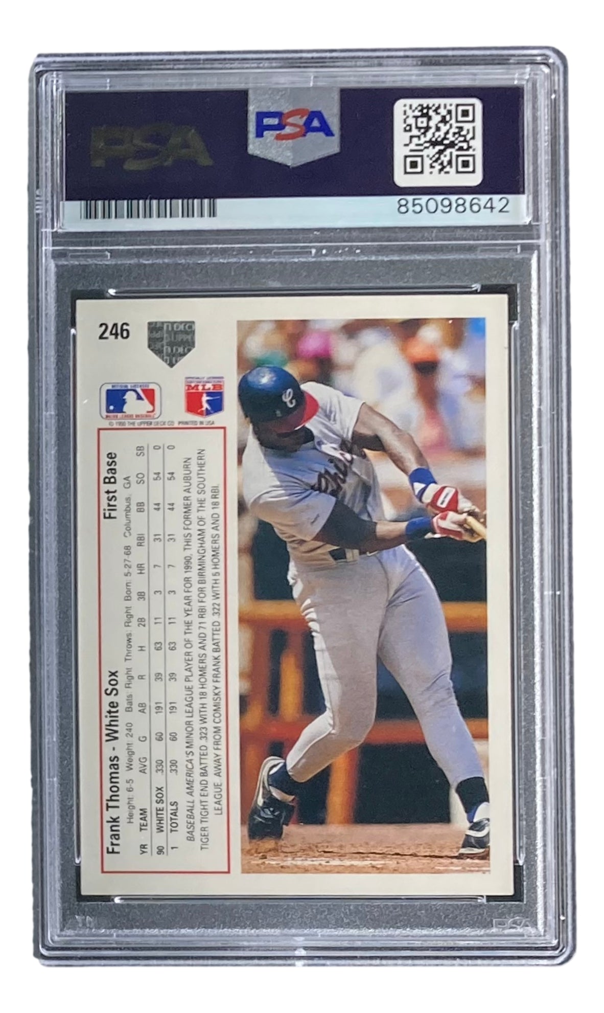 1991 Upper Deck Frank Thomas #246 Rookie Baseball Card