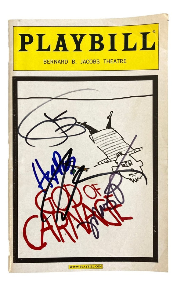 James Gandolfini & CasrtGod Of Carnage Signed Playbill Program James Gandolfini BAS AC22610 - Sports Integrity