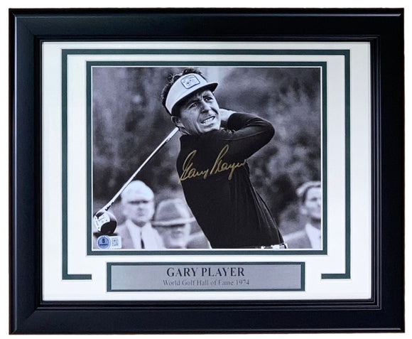 Gary Player Signed Framed 8x10 PGA Golf Photo BAS