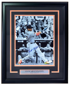 Giancarlo Stanton Signed Framed 11x14 Miami Marlins Photo JSA