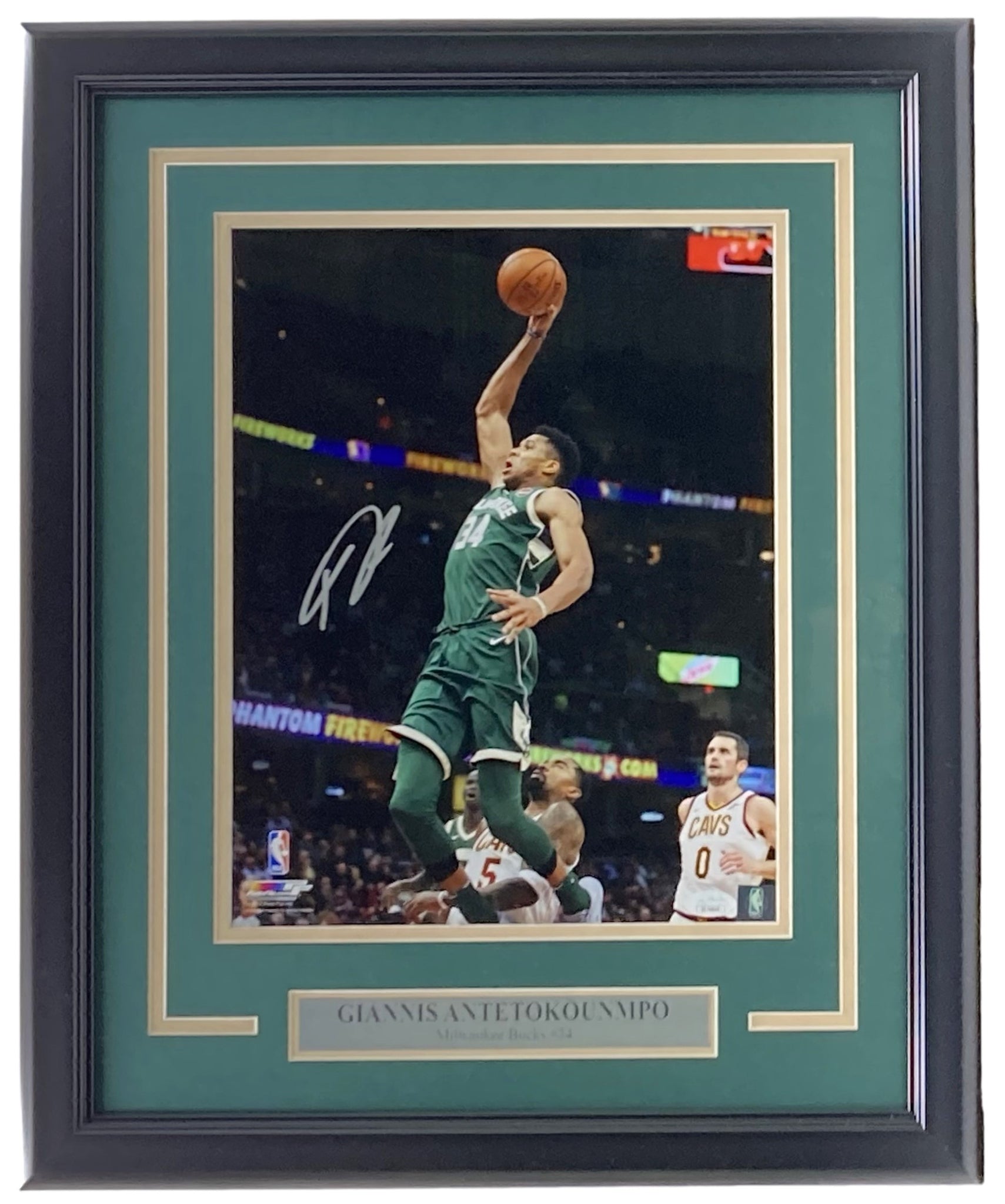 RSA Giannis Antetokounmpo Signed Milwaukee Pro Edition Black Jersey (JSA)