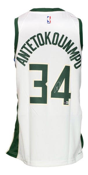 Giannis Antetokounmpo Signed Blue Bucks Nike City Edition Jersey BAS –  Sports Integrity