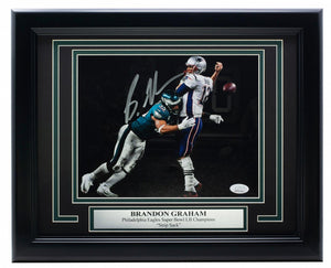 Brandon Graham Philadelphia Eagles Signed Framed 8x10 SB Spotlight Photo JSA ITP