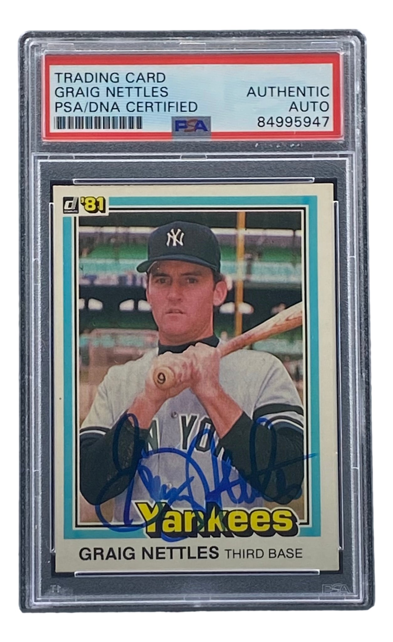 Graig Nettles New York Yankees Baseball MLB Original Autographed