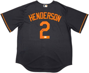 Gunnar Henderson Signed Baltimore Orioles Black Nike Replica Jersey BAS ITP - Sports Integrity