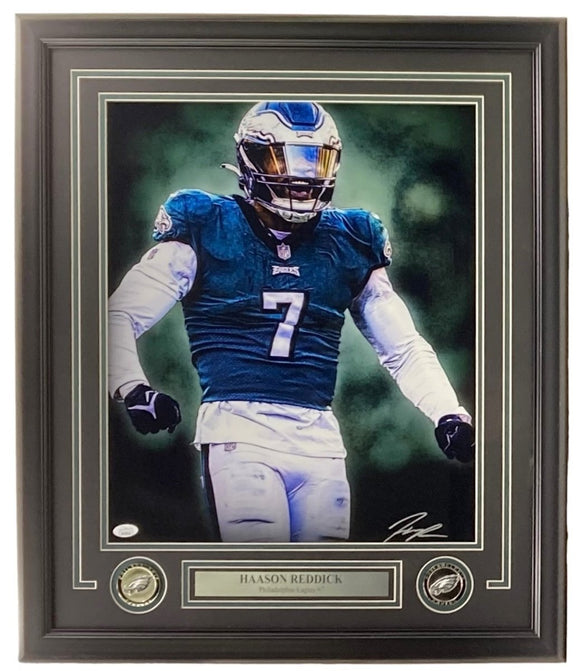 Haason Reddick Signed Framed 16x20 Philadelphia Eagles Photo JSA ITP - Sports Integrity