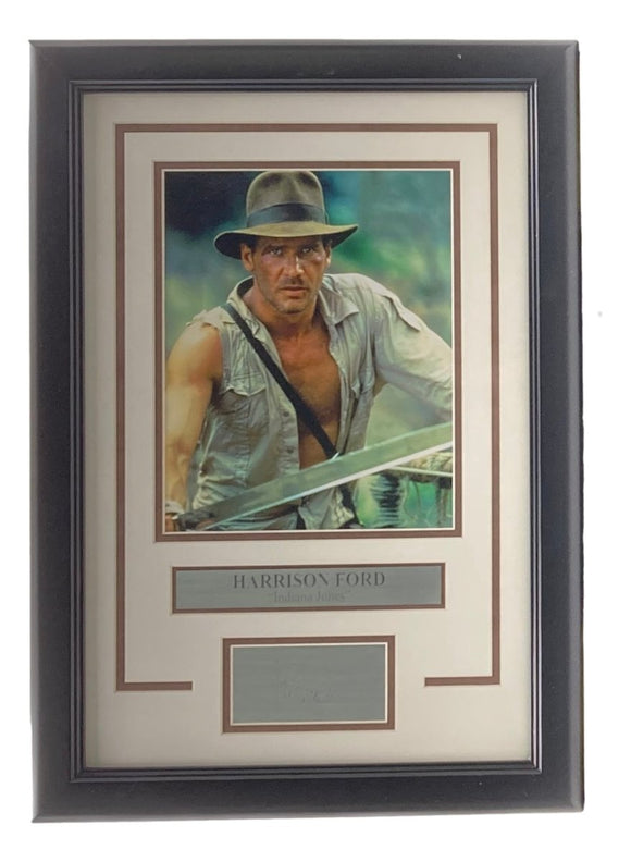 Harrison Ford Framed 8x10 Indiana Jones Photo w/ Laser Engraved Signature - Sports Integrity