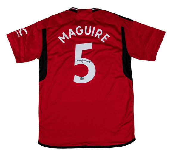 Harry Maguire Signed Manchester United Adidas Soccer Jersey BAS