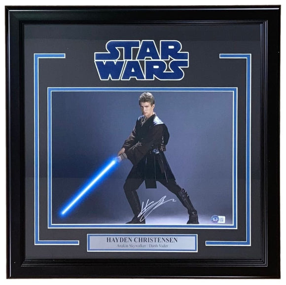 Hayden Christensen Signed Framed 11x14 Star Wars Anakin Skywalker Photo 2 BAS - Sports Integrity