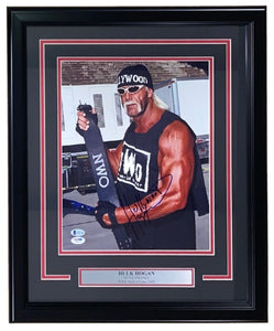 Hollywood Hulk Hogan Signed Framed 11x14 NWO WWE WCW Photo BAS