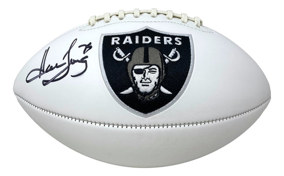 Howie Long Oakland Raiders Autographed Mitchell & Ness Black