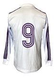 Hugo Sanchez Signed Real Madrid Adidas Soccer Jersey Mar/24 Inscribed JSA - Sports Integrity