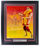 Hulk Hogan Signed Framed 16x20 WWE Photo JSA - Sports Integrity