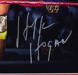 Hulk Hogan Signed Framed 16x20 WWE Title Belt Wrestling Photo JSA - Sports Integrity