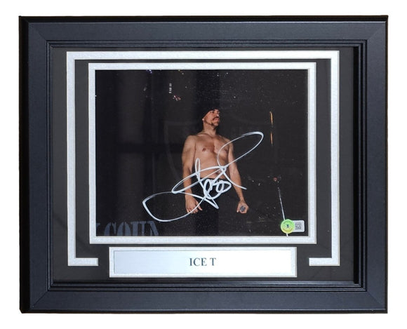 Ice T Signed Framed 8x10 Photo BAS - Sports Integrity