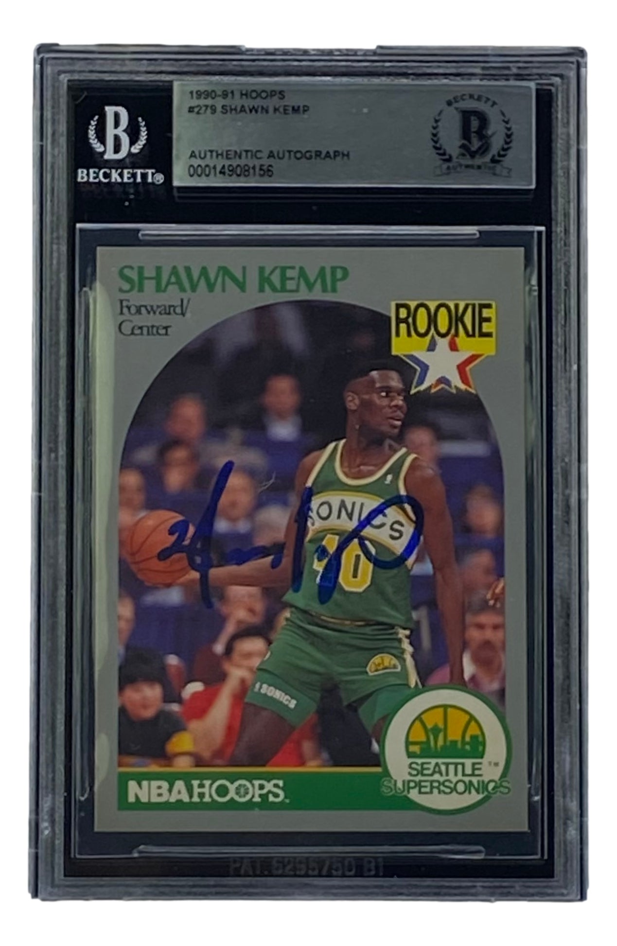 Shawn Kemp Autographed Seattle Supersonics Custom White Basketball