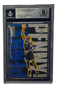 Penny Hardaway Signed Slabbed Orlando Magic 1996 - 97 Collector's Choice #115 BAS - Sports Integrity