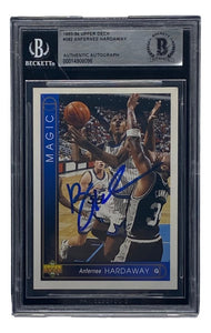 Penny Hardaway Signed Slabbed Orlando Magic 1993 - 94 Upper Deck #382 BAS - Sports Integrity