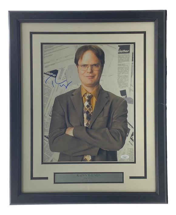 Rainn Wilson Signed Framed The Office 11x14 Dwight Schrute Photo JSA - Sports Integrity