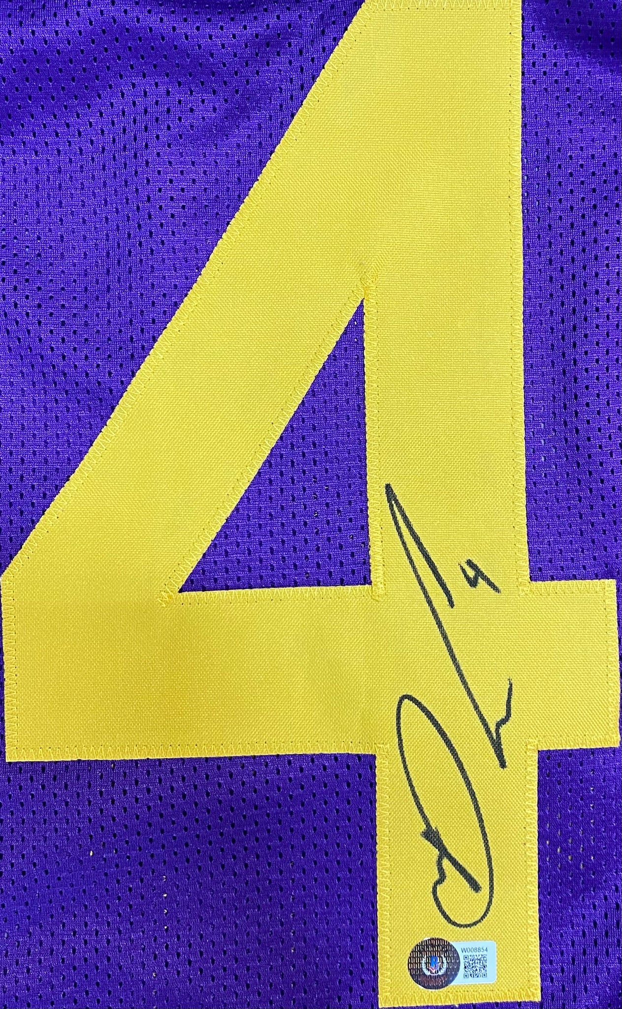 Dalvin Cook Signed Custom Purple Football Jersey