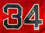 David Ortiz Signed Red Sox Majestic Authentic 2007 World Series Jersey BAS ITP - Sports Integrity